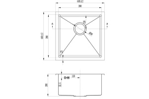 Мойка кухонная Zorg Inox RX RX-4444 - 2