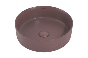 Накладная раковина Abber Bequem 36 коричневая матовая