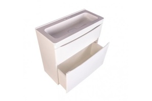 Тумба под раковину Style Line Бергамо мини 80 Люкс Plus, белый (СС-00002314) - 2