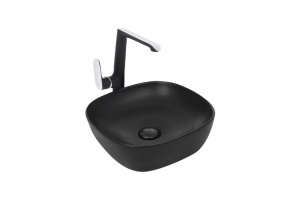 Раковина накладная Weltwasser WW ELBACH 2184 MB 37 матовый черный (10000004527)