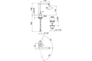 Смеситель Webert Living LV840102015 для биде - 2