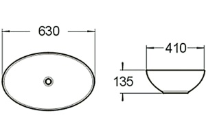 Раковина SantiLine SL-1019 - 2