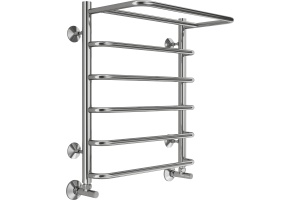 Водяной полотенцесушитель Terminus Полка П6 500x600 с полкой Хром - 2