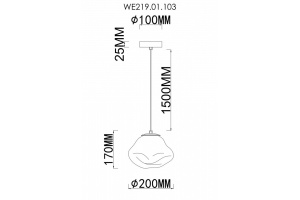 Подвесной светильник Wertmark Isola WE219.01.103 - 2