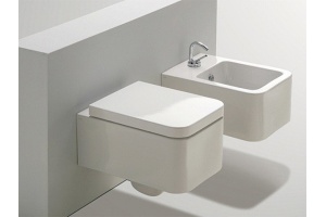 Унитаз подвесной Simas Flow с крышкой, белый (FL63) - 3