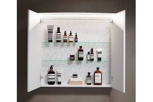 Зеркало-шкаф Aqwella 5 stars Neringa белый, с подсветкой - 3