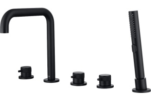 Смеситель на борт ванны Allen Brau Priority черный матовый