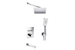 A171919 Встраиваемый комлплект для ванны с верхней душевой насадкой, лейкой и изливом