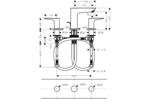 Смеситель для раковины Hansgrohe Talis E чёрный матовый - 2