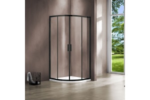Душевой уголок Vincea Garda VSQ-1G900CLB 90x90, профиль чёрный, стекло прозрачное