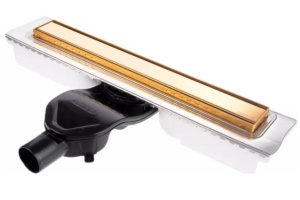 Душевой лоток Berges B1 Keramik 70 золото глянцевое