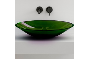 Накладная раковина Abber Kristall 54 зеленая