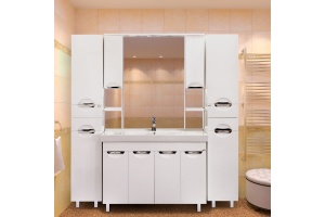 Тумба с раковиной Misty София 120 прямая - 2