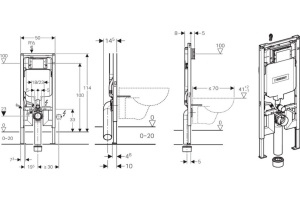 Система инсталляции для унитазов Geberit Sigma 8 111.796.00.1 - 2