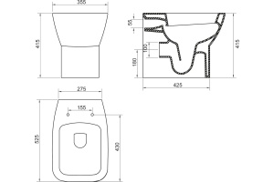 Унитаз приставной BelBagno Lago - 2