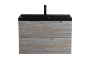 Тумба с раковиной BelBagno Vittoria 100 серый - коричневый - 2