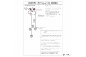 Подвесной светильник iLedex Oxygen 9701P/5R BR - 3