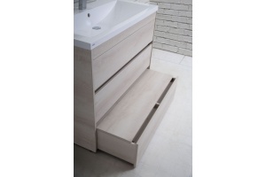 FAMILY База под раковину напольная с тремя выкатными ящиками, Pino Bianco, 580x475x805, FAMILY-580-3C-PIA-PB - 2