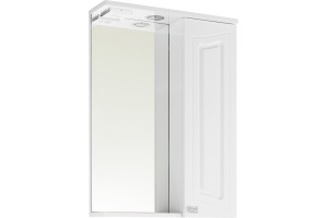 Зеркало-шкаф Vod-Ok Адам 55 R, белый