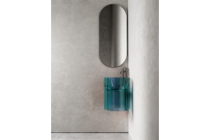 Раковина подвесная Abber Rechteck 42.2х42.2 угловая бирюзовый - 2