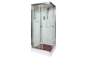 Душевая кабина Deto K 100х100 с электрикой, хром (K401SEL)