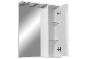 Зеркало-шкаф Stella Polar Фантазия 55 R с подсветкой белый - 2