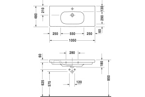 Раковина Duravit D-code 03421000002 - 3