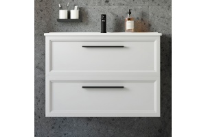 Тумба с раковиной STWORKI Эстерсунд 90 белая матовая