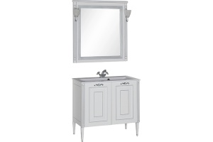 Тумба с раковиной Aquanet Паола 90 белая - 3