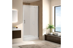 Душевая дверь в нишу Cezares Eco O BA-1-90-P-Cr стекло punto