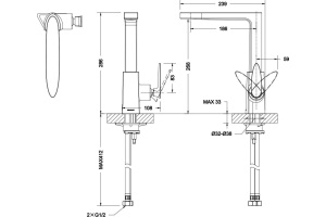 Смеситель Bravat Spring F779113C для кухонной мойки - 3