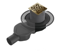 Душевой трап Berges Platz Antik 15х15 бронза