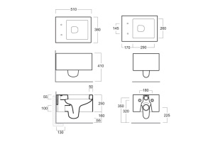 Унитаз подвесной Simas Frozen с крышкой, белый (FZ18) - 3