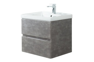 TECHNO База под раковину подвесная с двумя выкатными ящиками, АЙС Какао AM-Techno-700-2C-SO-FC305 - 3