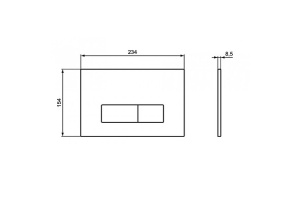 Кнопка смыва Ideal Standard Oleas M2 матовый хром (R0121JG) - 3
