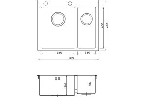 Металлическая мойка Seaman SMV-575D (SMV-575DR.B) - 2