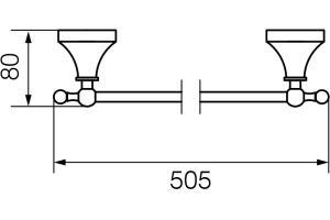 Полотенцедержатель Veragio Gialetta VR.GIL-6421.DO золото - 2