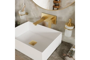 Смеситель для раковины Wasserkraft Aisch золото матовый - 2