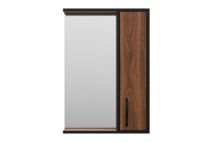 Зеркало-шкаф Misty Кедр 50 правый темное дерево