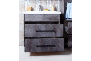 Тумба с раковиной Бриклаер Чили 70 цемент - 3