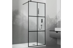 Душевая перегородка RGW Walk In WA-111B 80х195 профиль черный стекло прозрачное