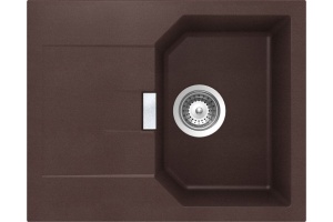 Мойка  Manhattan 40 D Cristalite корз.клапан мокка