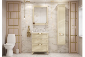 Комплект мебели напольный Aquaton Леон 65 бежевый