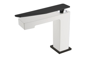 Смеситель для раковины Boheme Q белый - черный