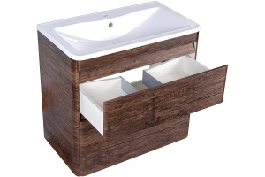 Тумба для комплекта Style Line Атлантика 80 Люкс Plus, напольная, старое дерево - 3