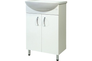 Тумба с раковиной Санта Сити 60 белый - 3