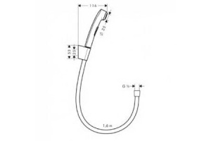 Гигиенический душ Hansgrohe  (96907000) - 2