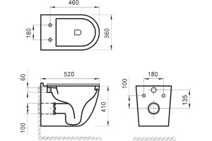 Унитаз подвесной BelBagno Senso-R BB017CHR - 3
