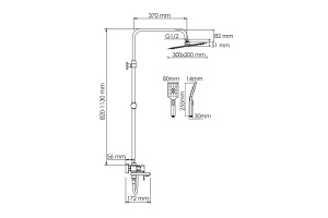Душевая система WasserKraft 30 хром - 3