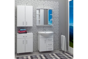 Тумба под раковину напольная Stella Polar Концепт 65 белая - 3